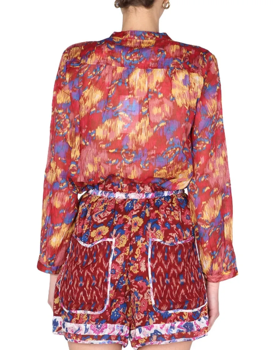 Isabel Marant toile Buttoned Long-Sleeved Shirt