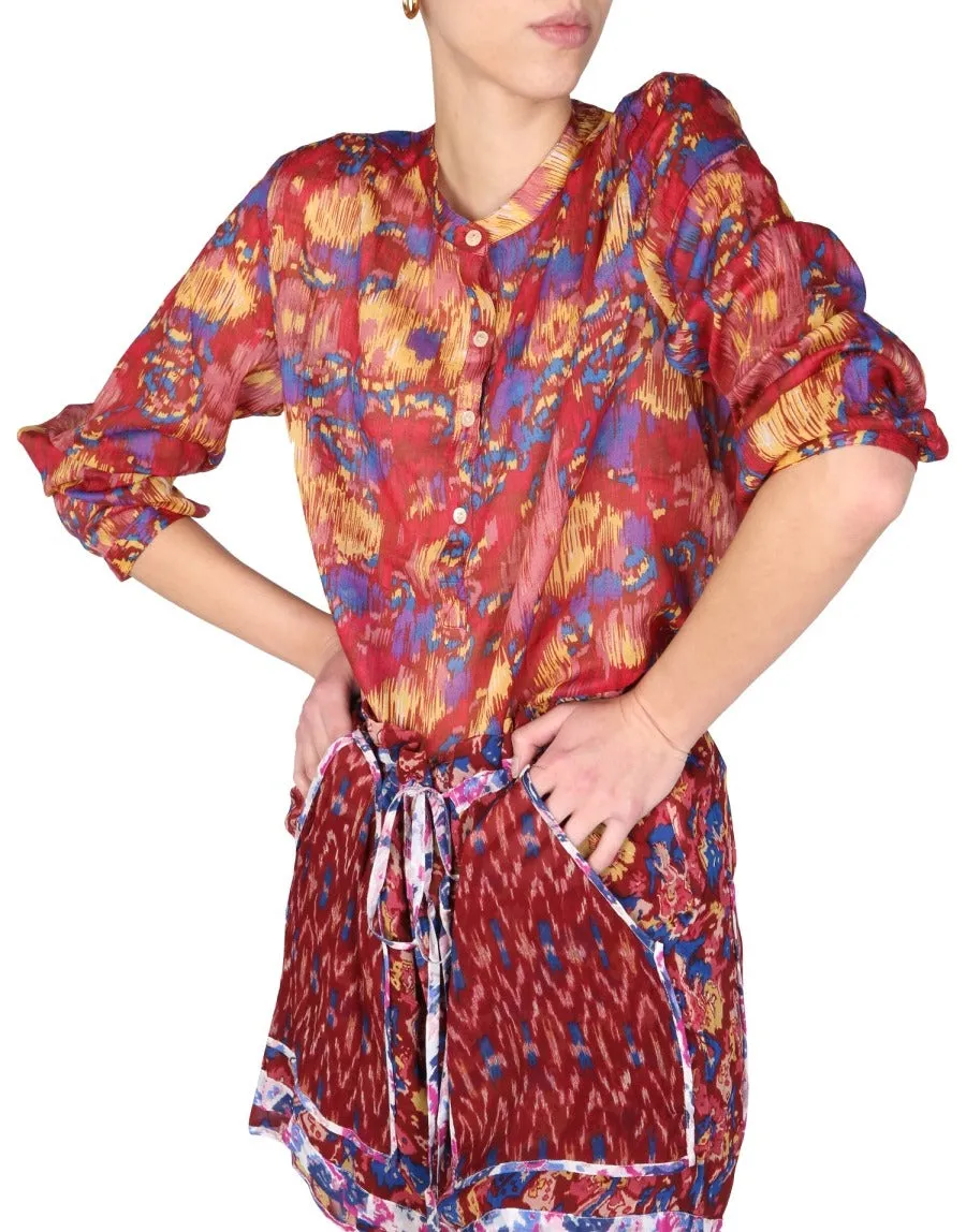 Isabel Marant toile Buttoned Long-Sleeved Shirt