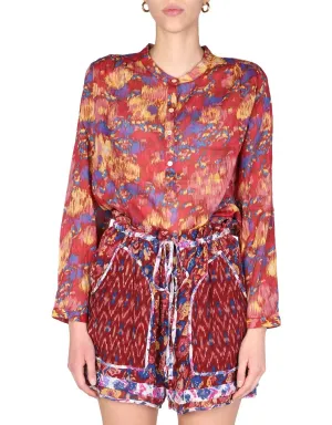 Isabel Marant toile Buttoned Long-Sleeved Shirt