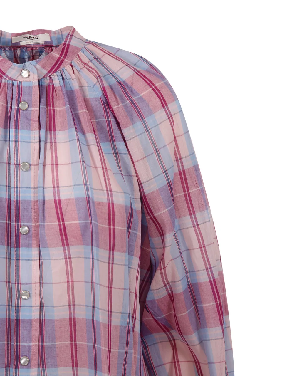 Isabel Marant toile Check Pattern Long Sleeved Shirt