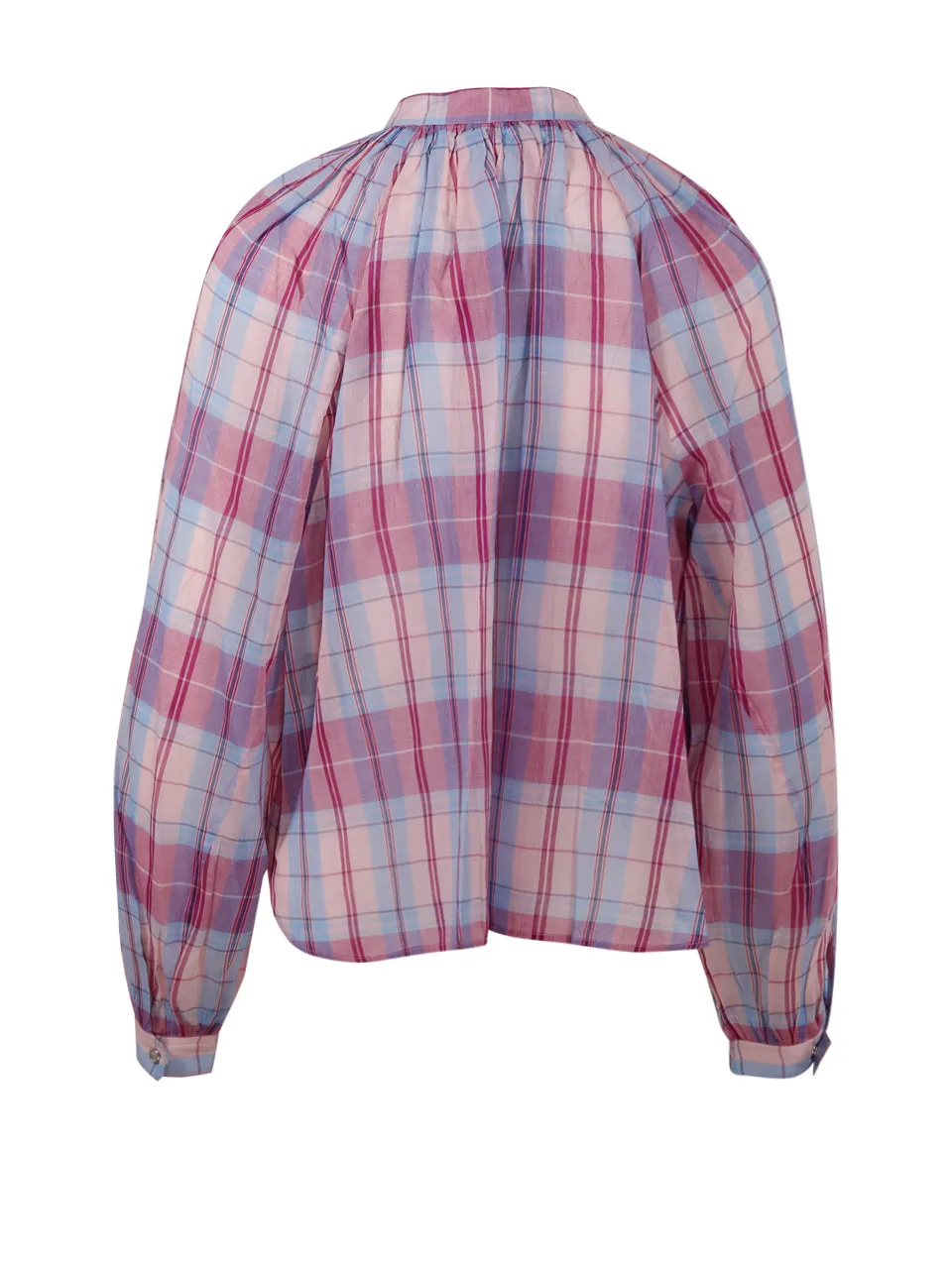 Isabel Marant toile Check Pattern Long Sleeved Shirt