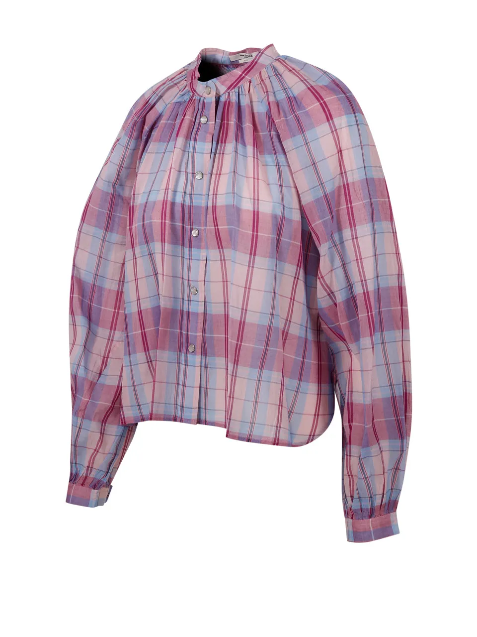 Isabel Marant toile Check Pattern Long Sleeved Shirt