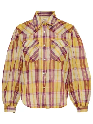 Isabel Marant toile Checked Long-Sleeved Shirt