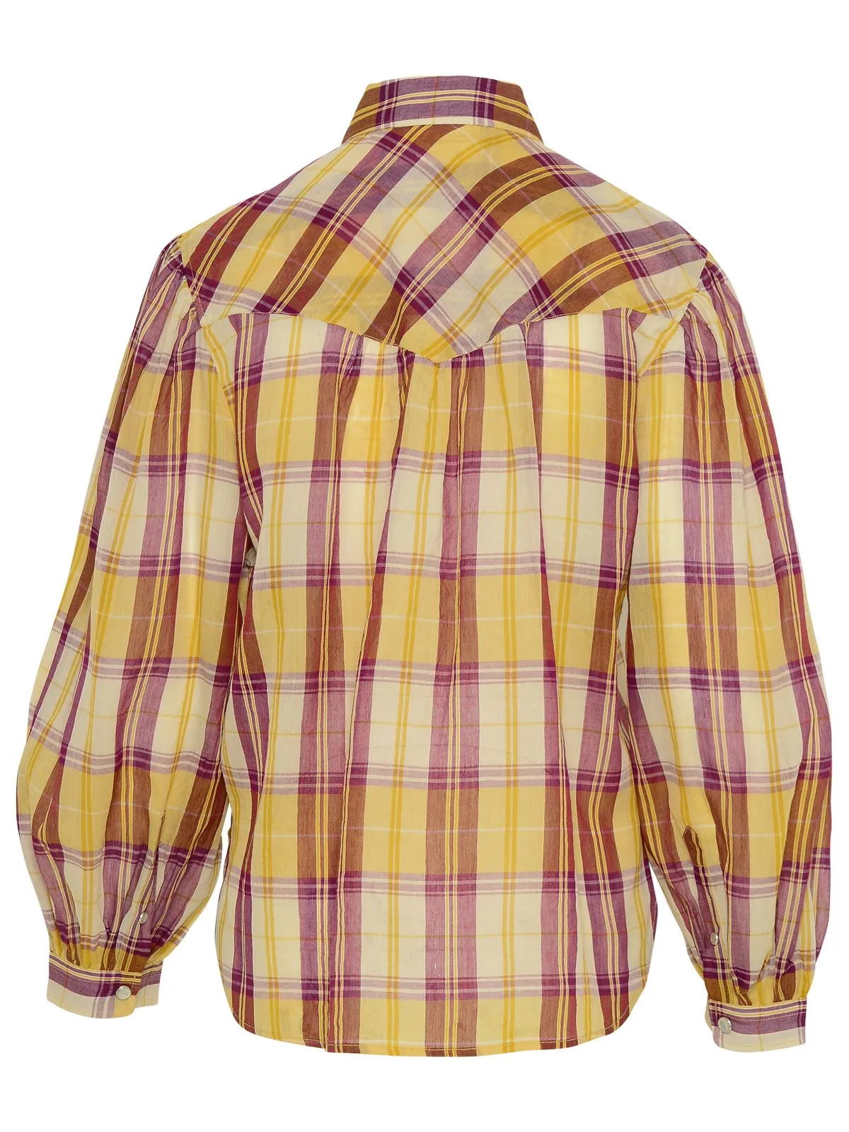 Isabel Marant toile Checked Long-Sleeved Shirt