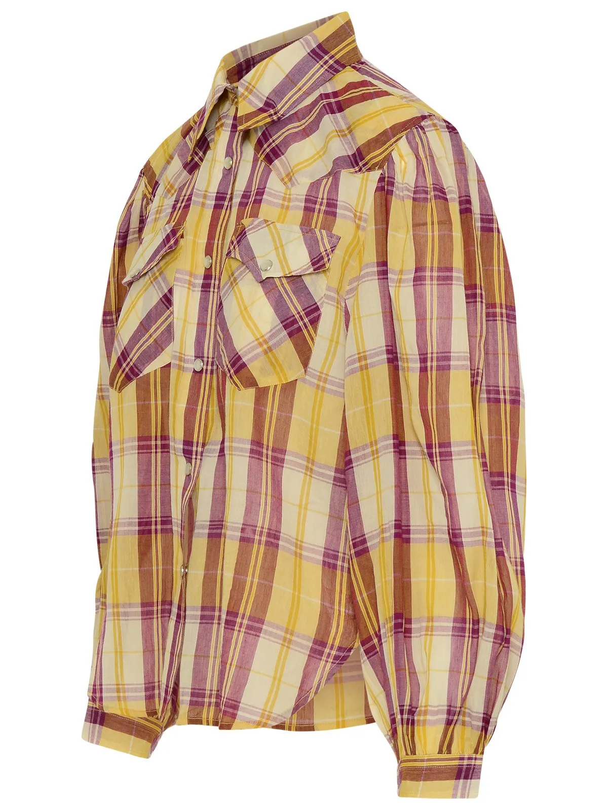 Isabel Marant toile Checked Long-Sleeved Shirt