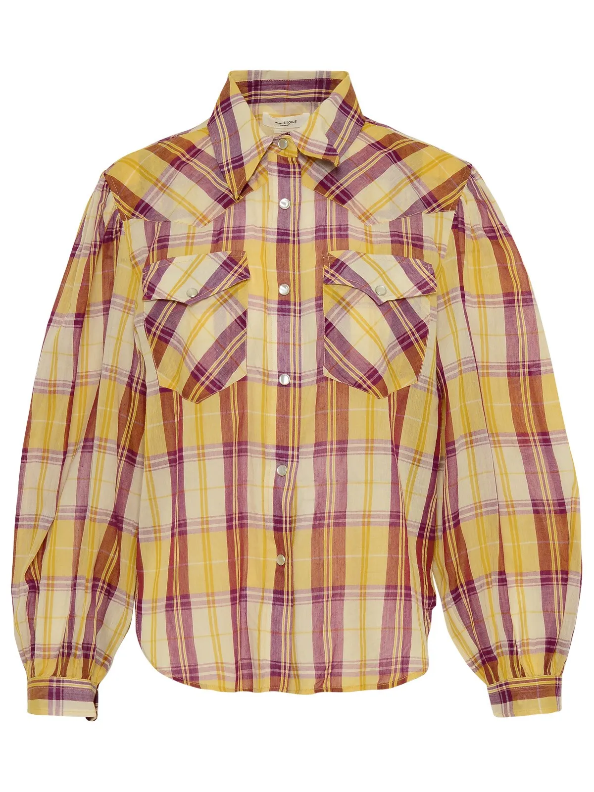 Isabel Marant toile Checked Long-Sleeved Shirt