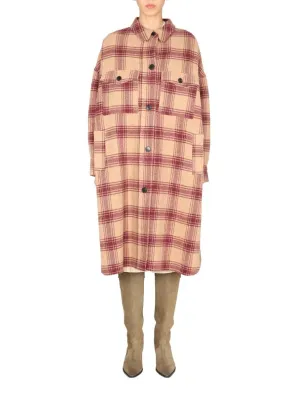 Isabel Marant toile Checked Single Breasted Coat