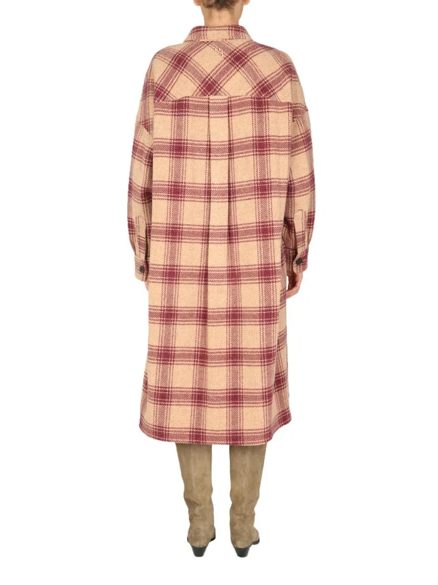 Isabel Marant toile Checked Single Breasted Coat