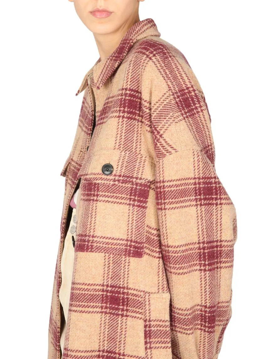 Isabel Marant toile Checked Single Breasted Coat