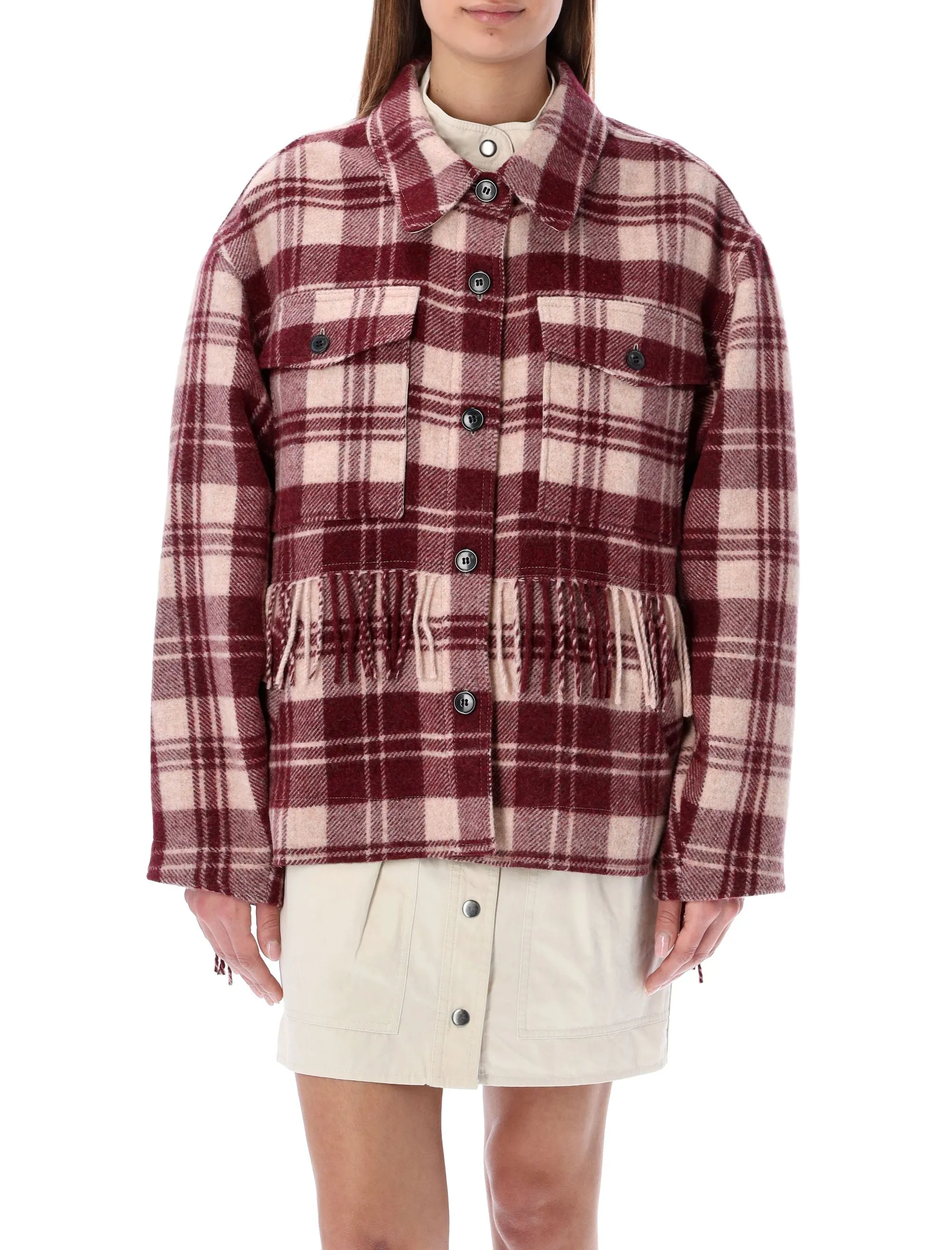 Isabel Marant toile Filora Check Pattern Shirt Jacket