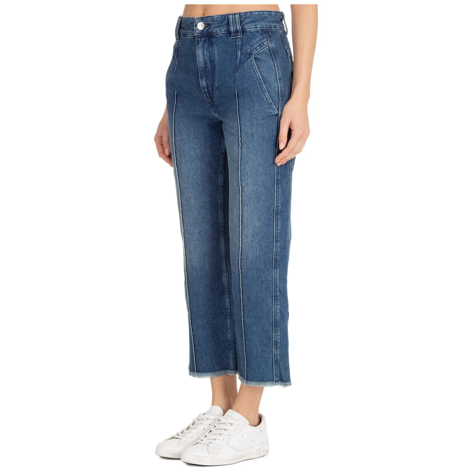 Isabel Marant toile Flared Leg Cropped Jeans
