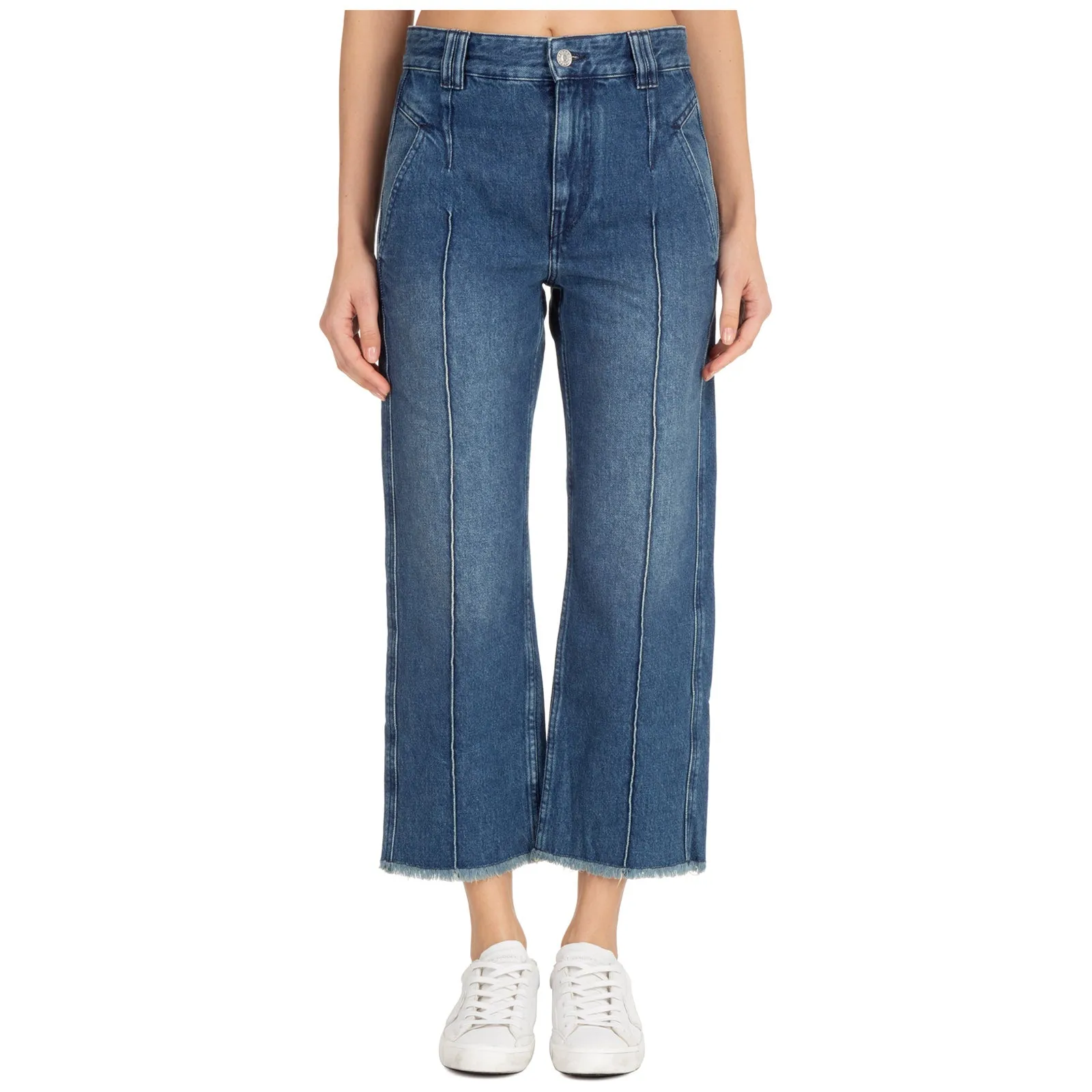 Isabel Marant toile Flared Leg Cropped Jeans