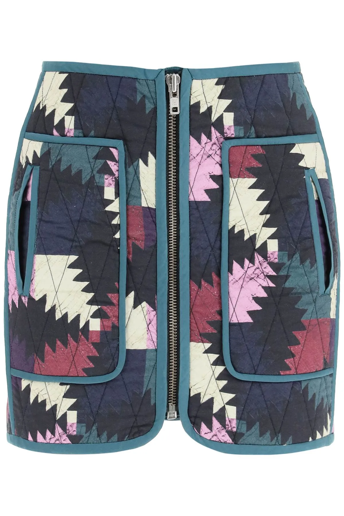 Isabel Marant toile Hamlin Geometric Pattern Mini Skirt