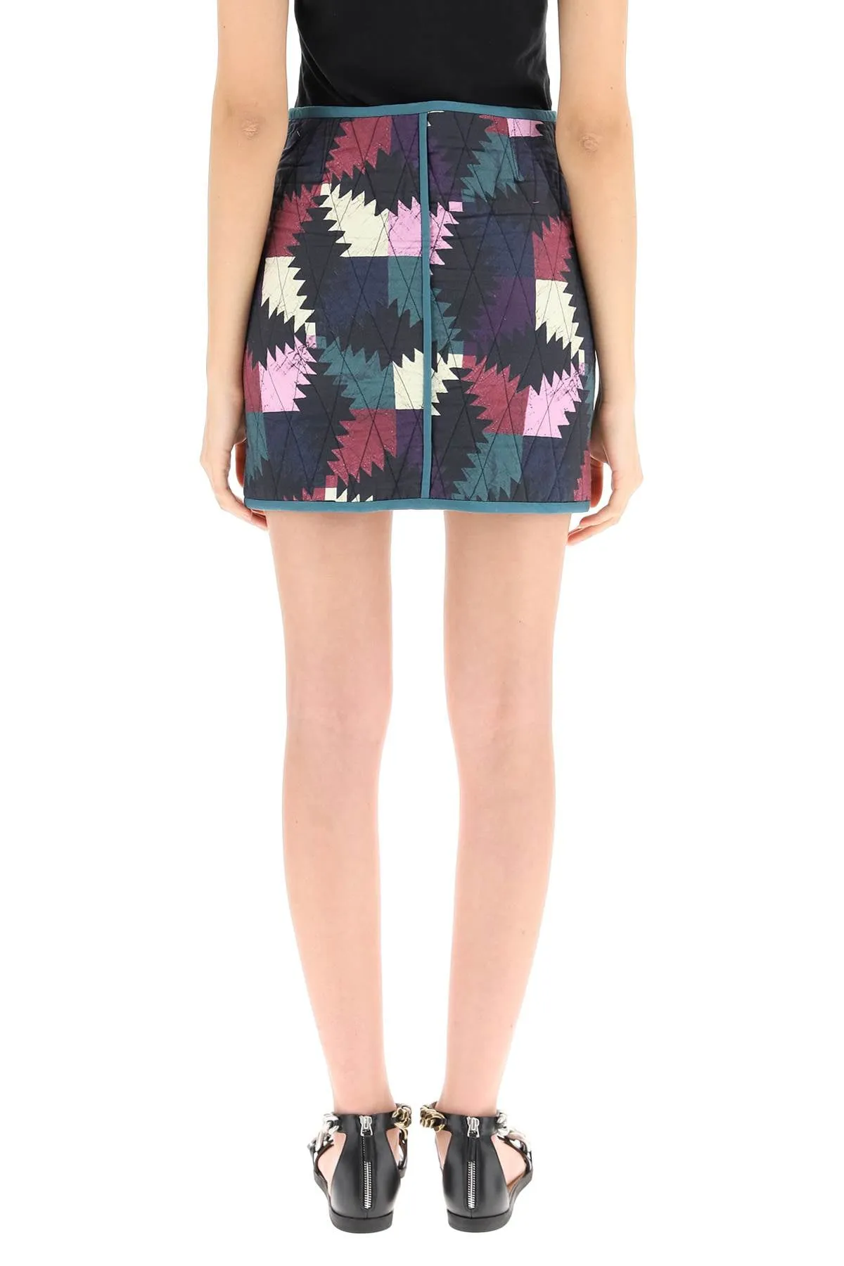 Isabel Marant toile Hamlin Geometric Pattern Mini Skirt