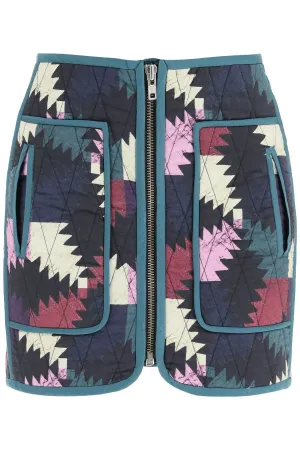 Isabel Marant toile Hamlin Geometric Pattern Mini Skirt