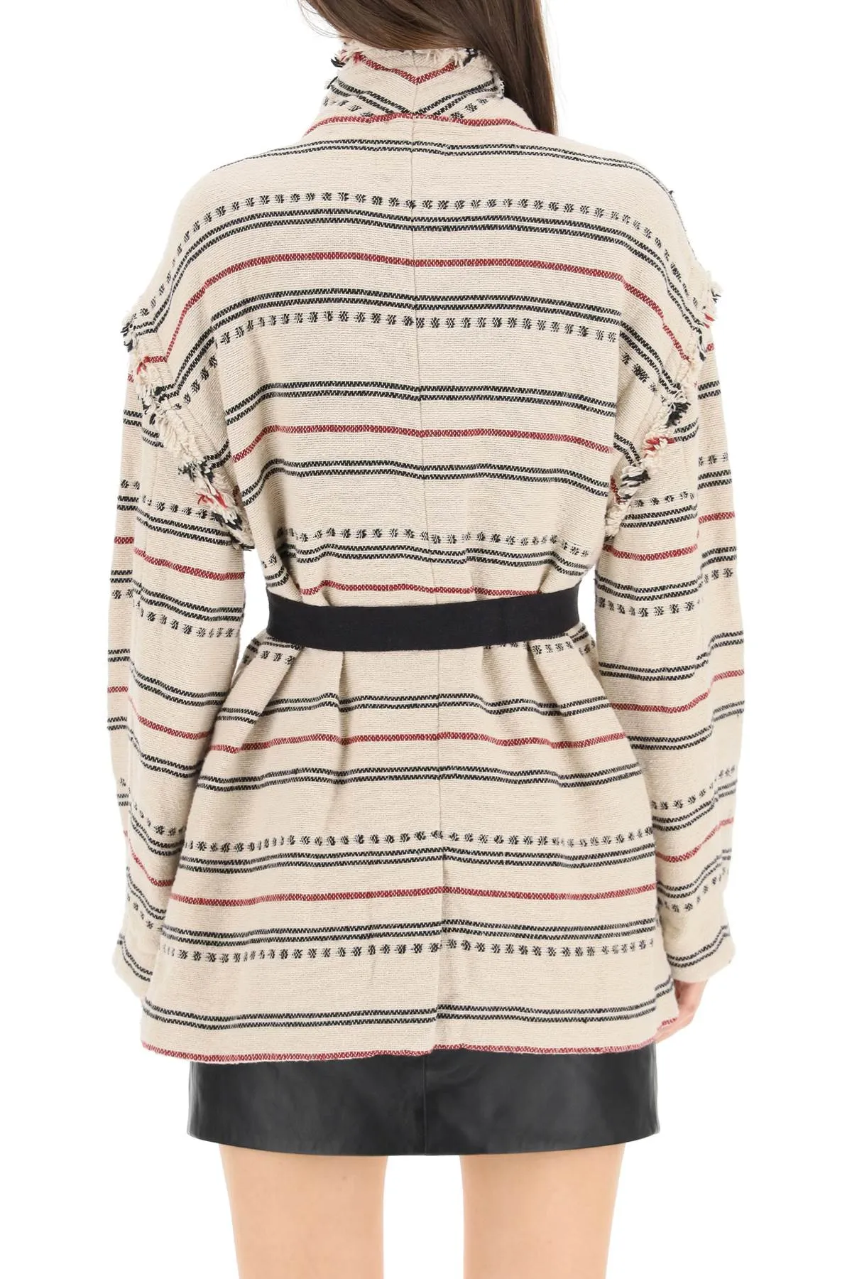 Isabel Marant toile Josialo Striped Belted Coat