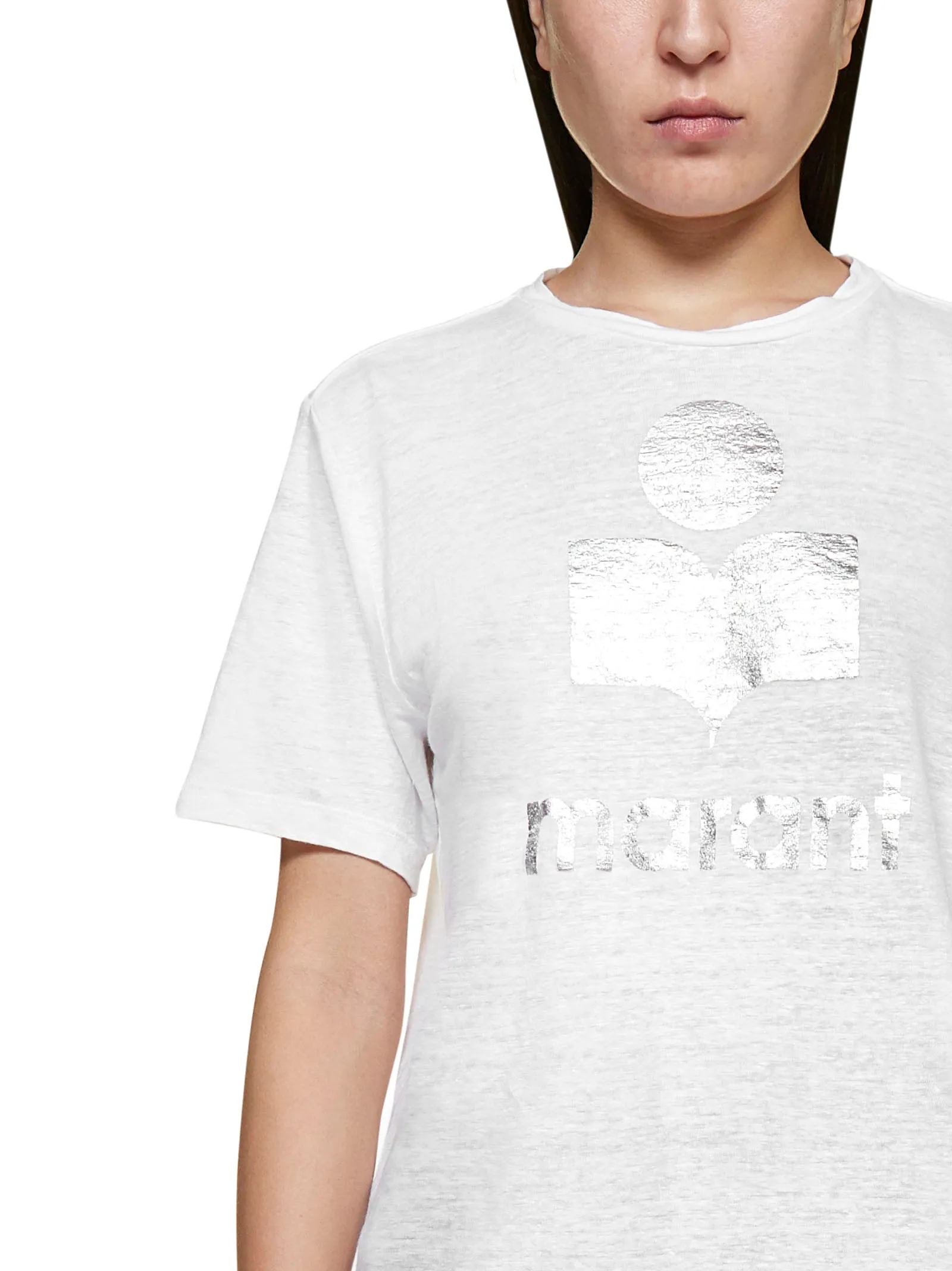 Isabel Marant toile Logo Printed Crewneck T-Shirt