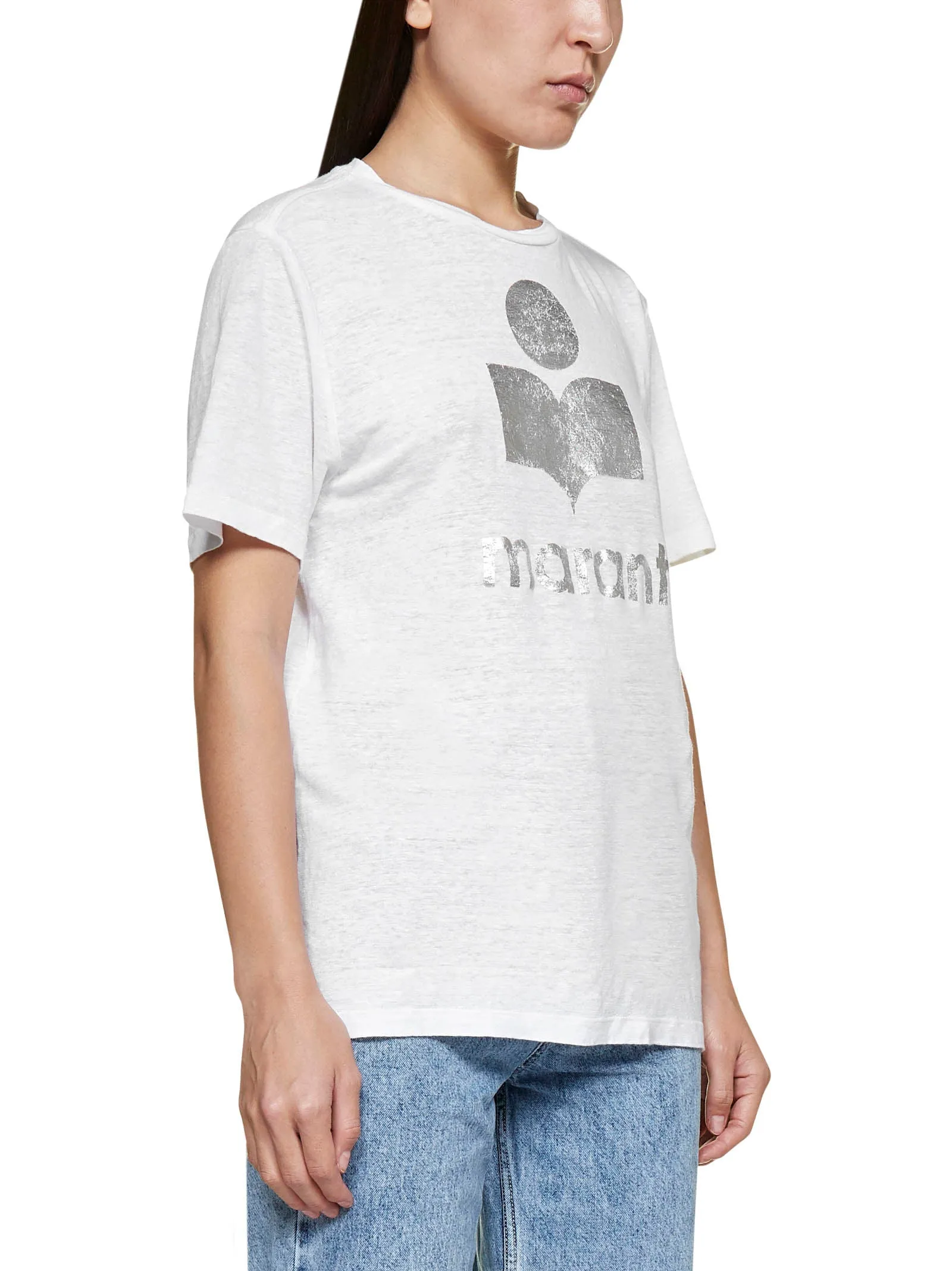 Isabel Marant toile Logo Printed Crewneck T-Shirt