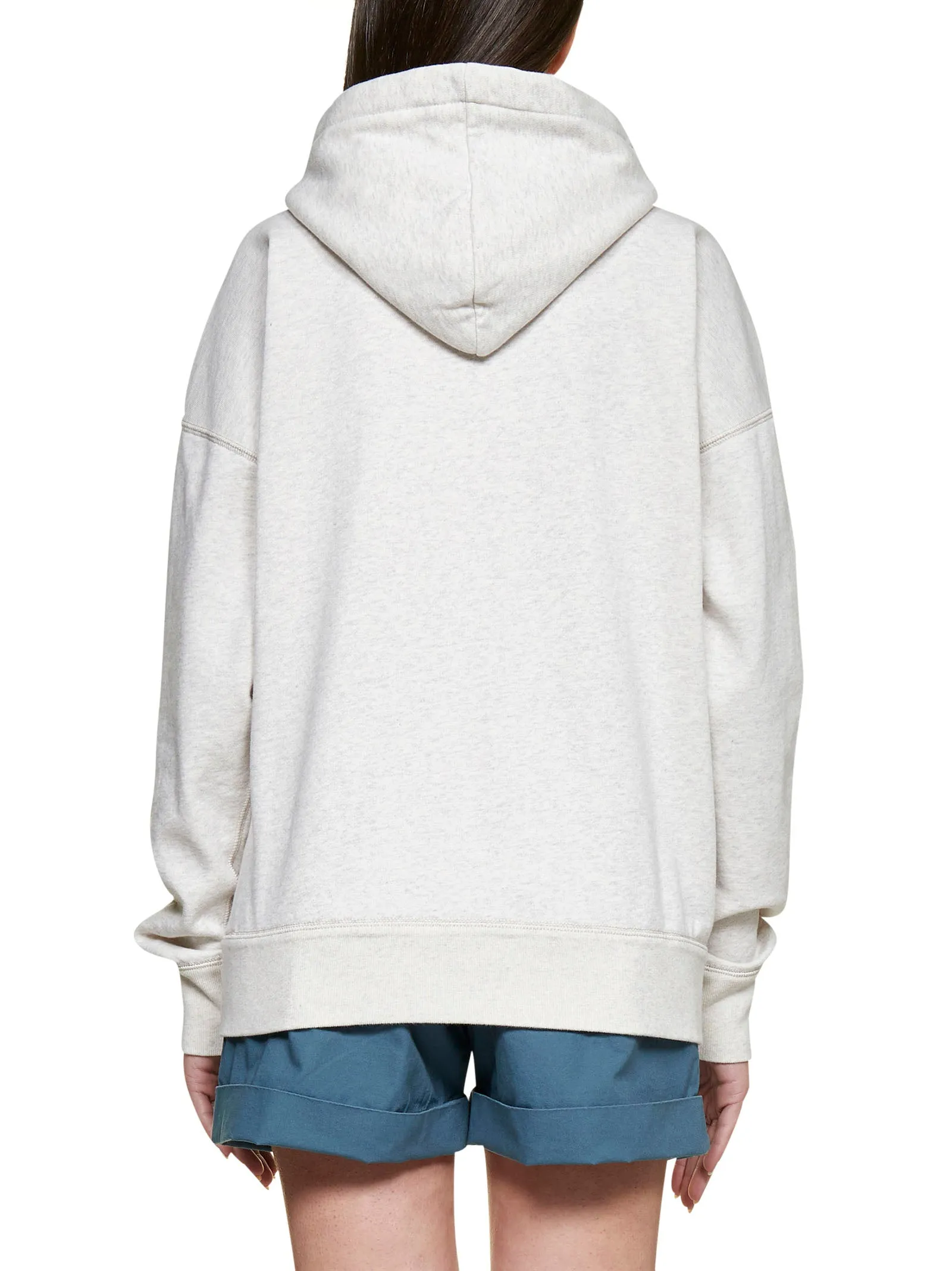 Isabel Marant toile Logo Printed Drawstring Hoodie