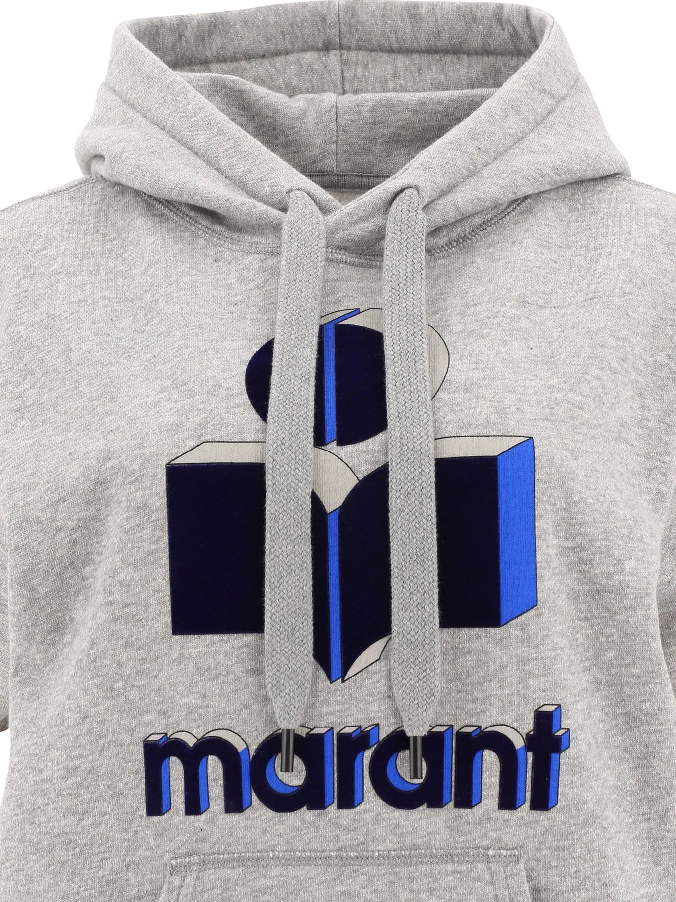 Isabel Marant toile Moby Logo Printed Drawstring Hoodie