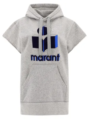 Isabel Marant toile Moby Logo Printed Drawstring Hoodie