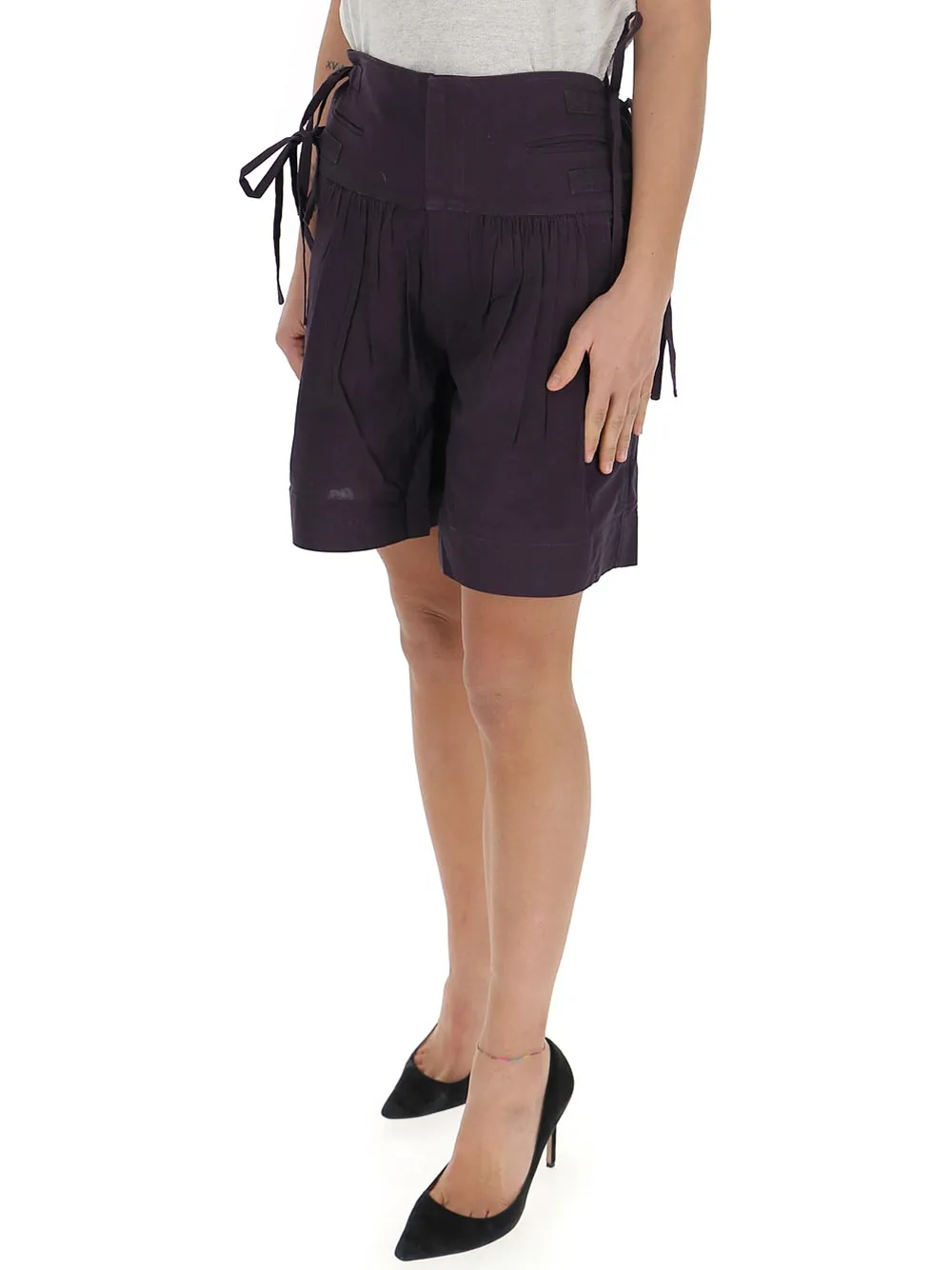 Isabel Marant toile Opala High Waisted Shorts