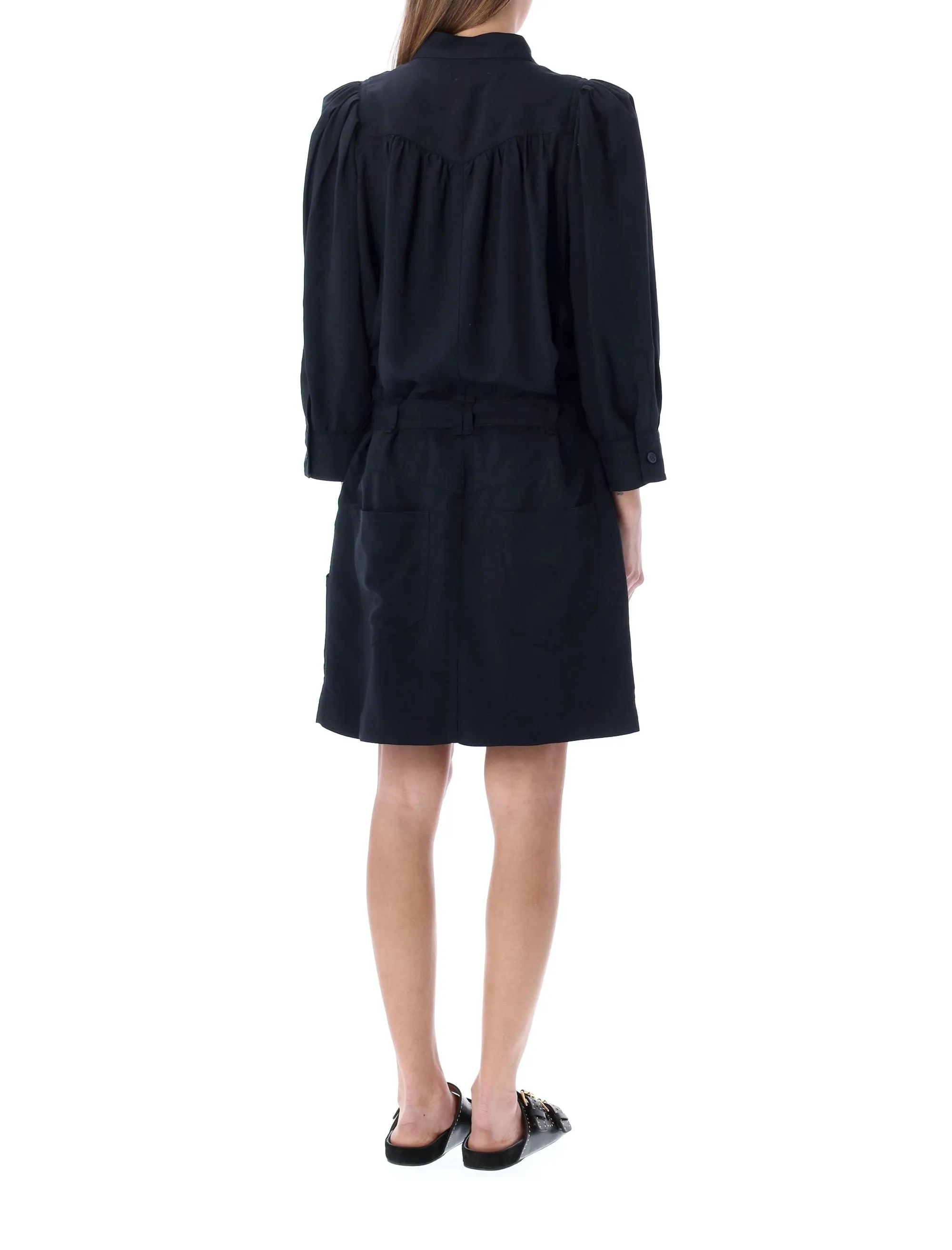 Isabel Marant toile Samira Pleated Shirt Dress