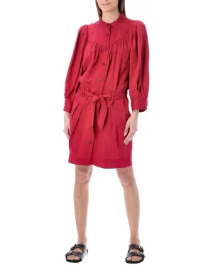 Isabel Marant toile Samira Pleated Shirt Dress