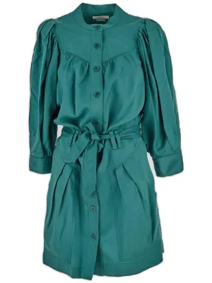 Isabel Marant toile Samira Pleated Shirt Dress
