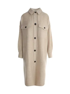 Isabel Marant toile Side Slit Single-Breasted Coat
