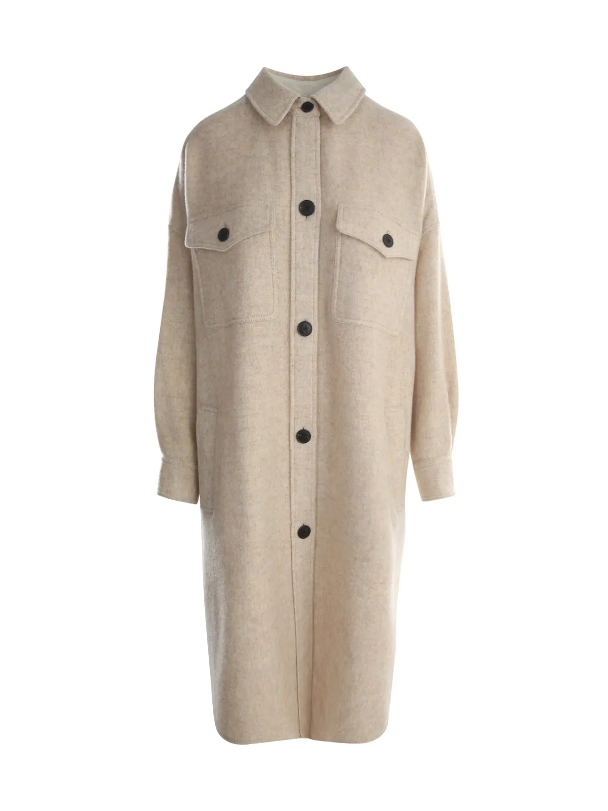 Isabel Marant toile Side Slit Single-Breasted Coat