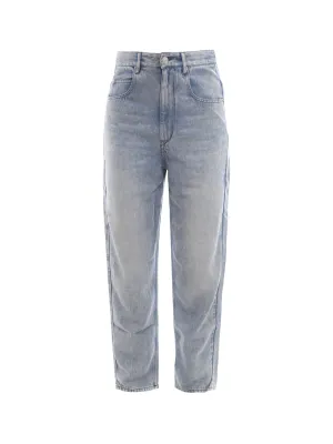 Isabel Marant toile Straight Leg High-Rise Jeans