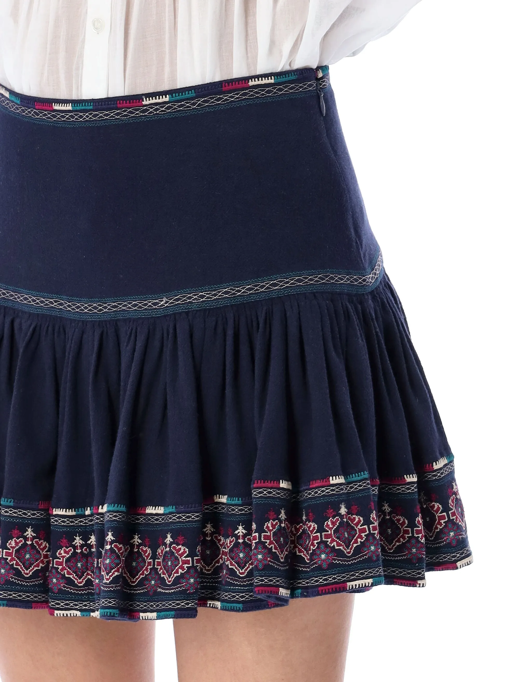 Isabel Marant toile Tyruss Flared Mini Skirt