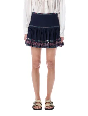 Isabel Marant toile Tyruss Flared Mini Skirt