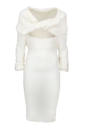 Jacquemus Ascua Off-Shoulder Midi Dress