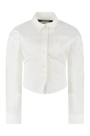 Jacquemus Cut Out Detailed Fitted-Waist Shirt