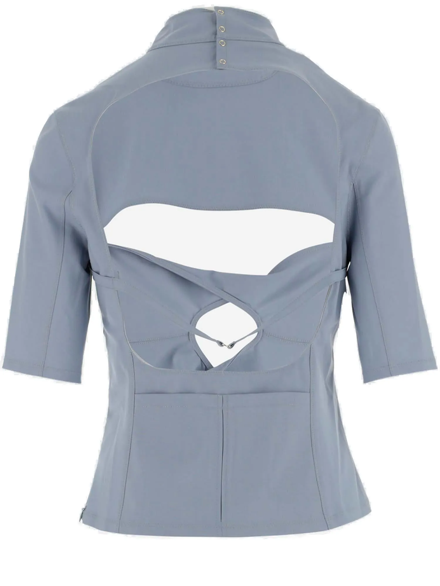 Jacquemus Cut Out High Neck Top