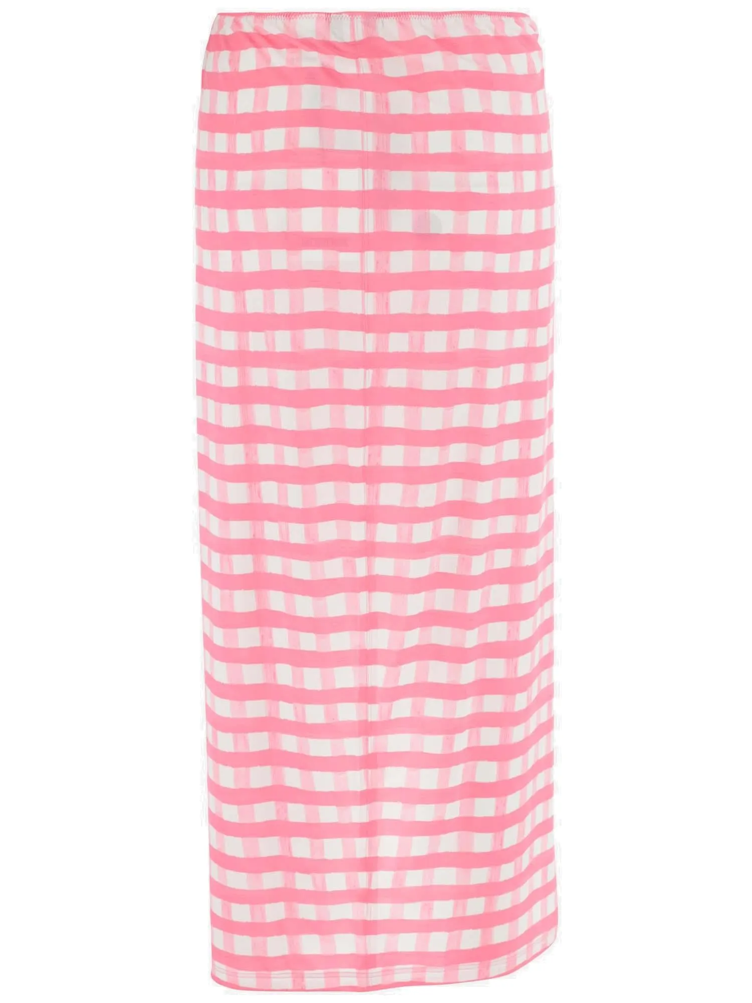 Jacquemus Plaid Pattern High Waist Skirt