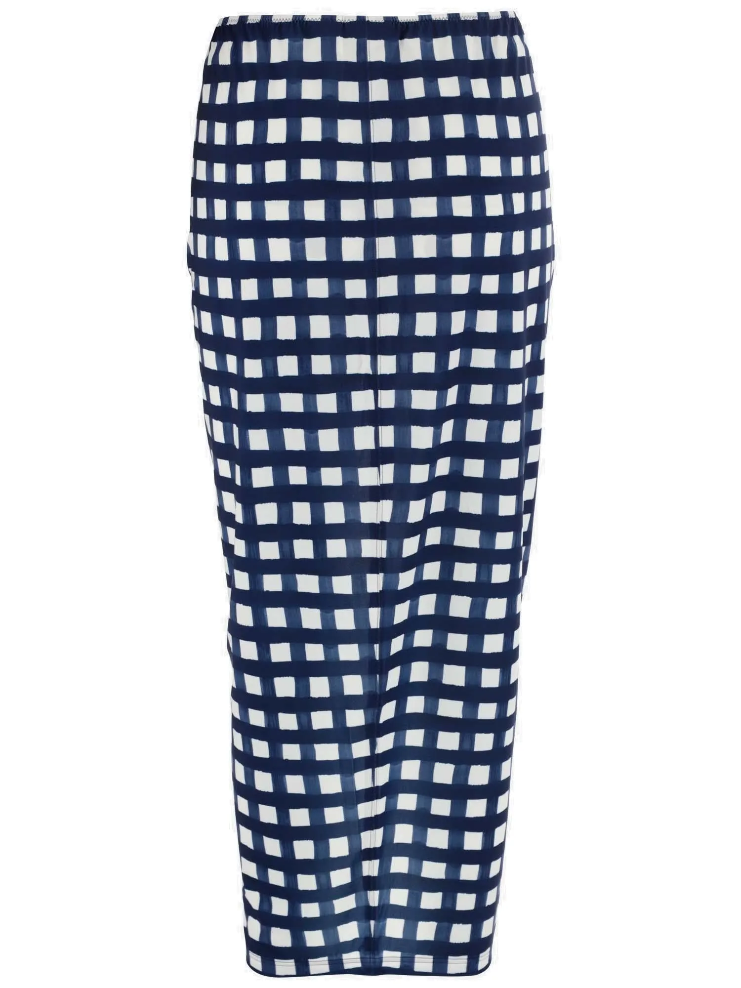 Jacquemus Plaid Pattern High Waist Skirt