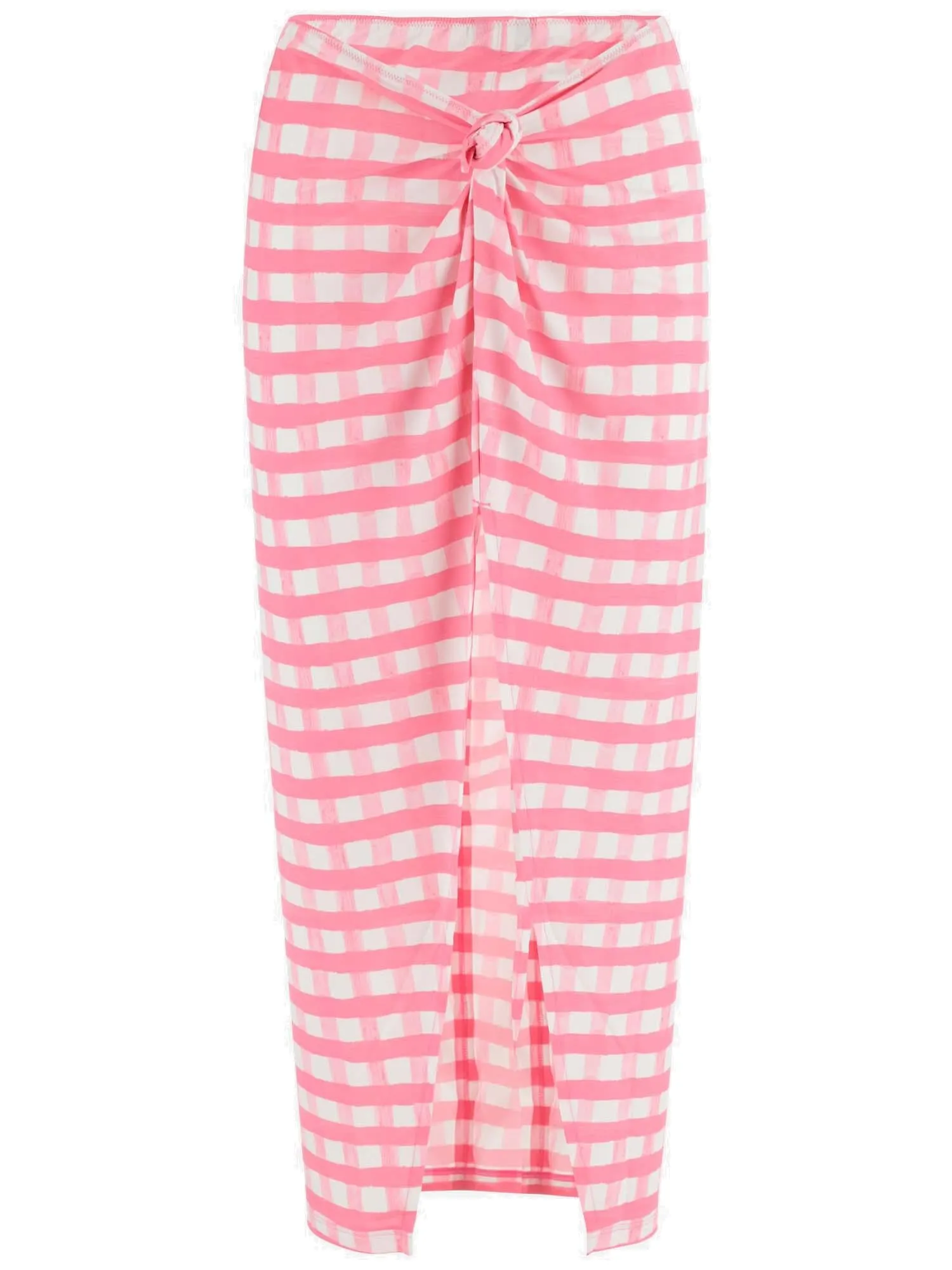Jacquemus Plaid Pattern High Waist Skirt