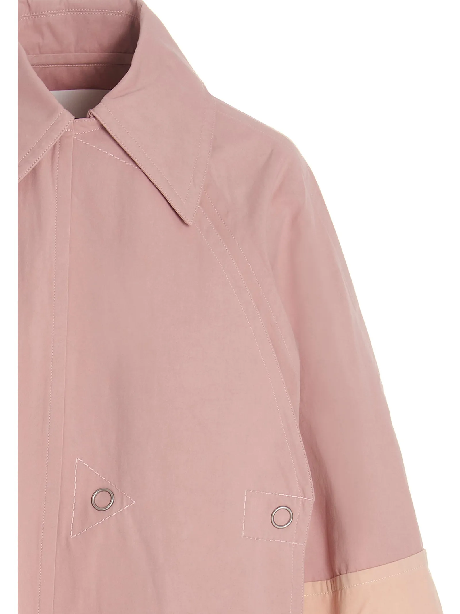 Jil Sander Crop Sleeved Mid-Length Trench Coat