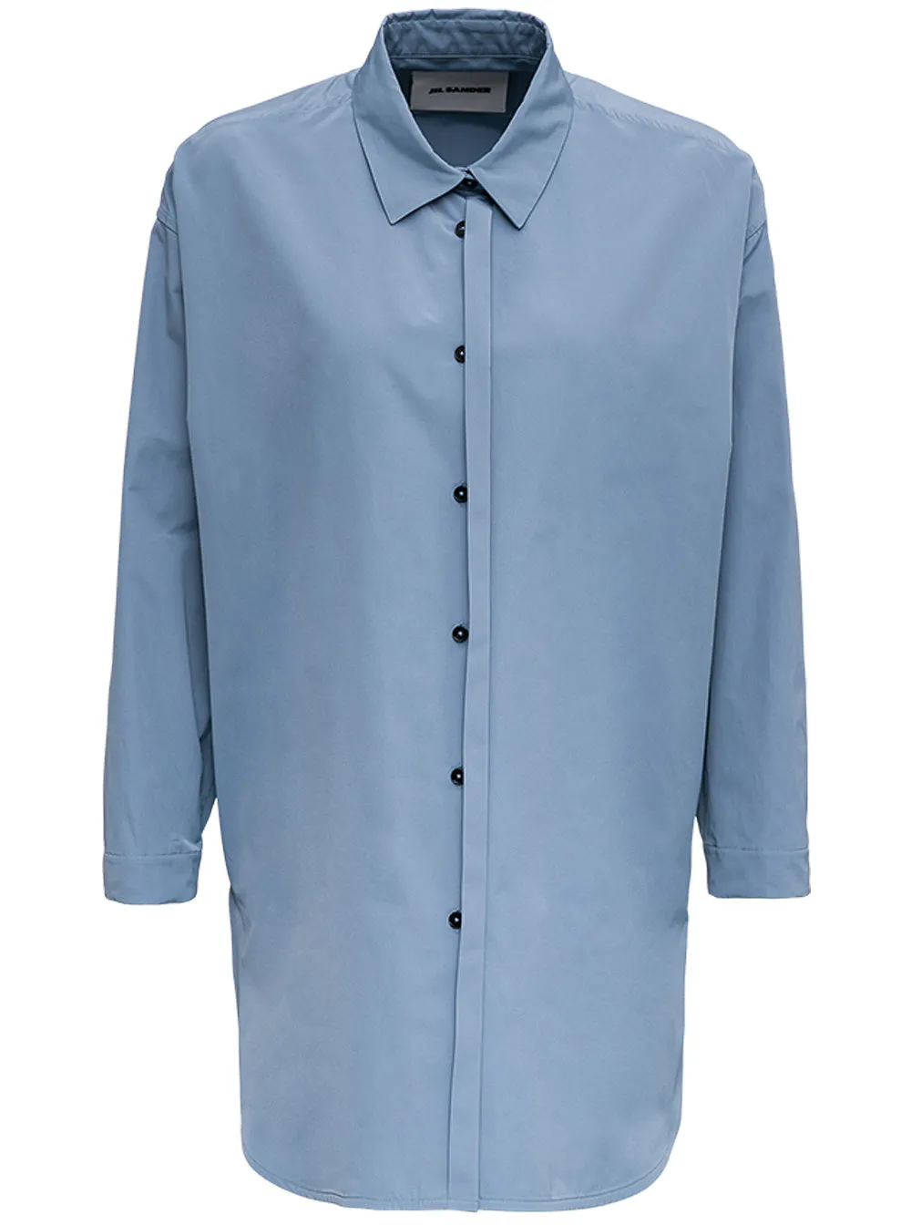 Jil Sander Curved Hem Long-Sleeved Shirt