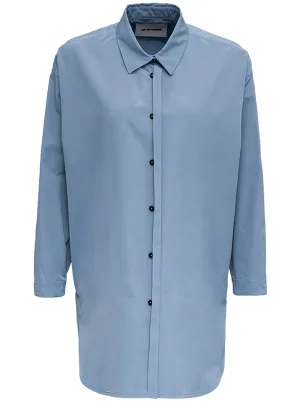 Jil Sander Curved Hem Long-Sleeved Shirt