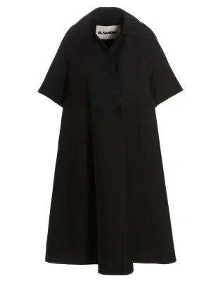 Jil Sander Double-Breasted Short-Sleeved Coat