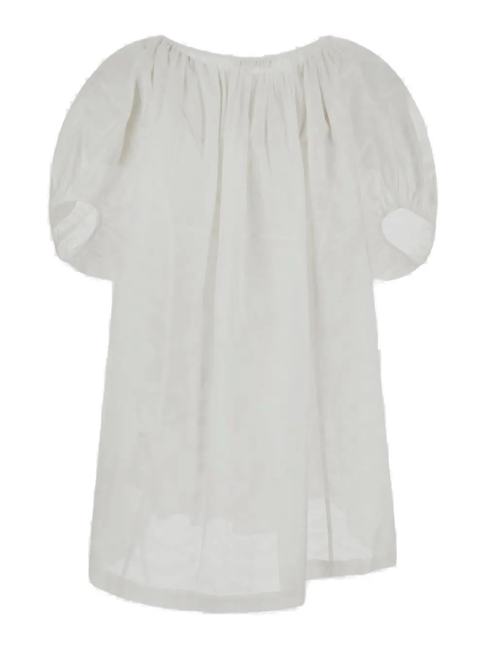 Jil Sander Fluffy Sheer-Sleeve Top