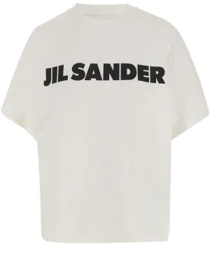 Jil Sander Logo Print Oversized T-Shirt