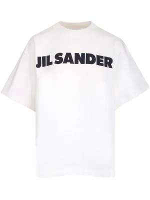 Jil Sander Logo Printed Crewneck T-Shirt