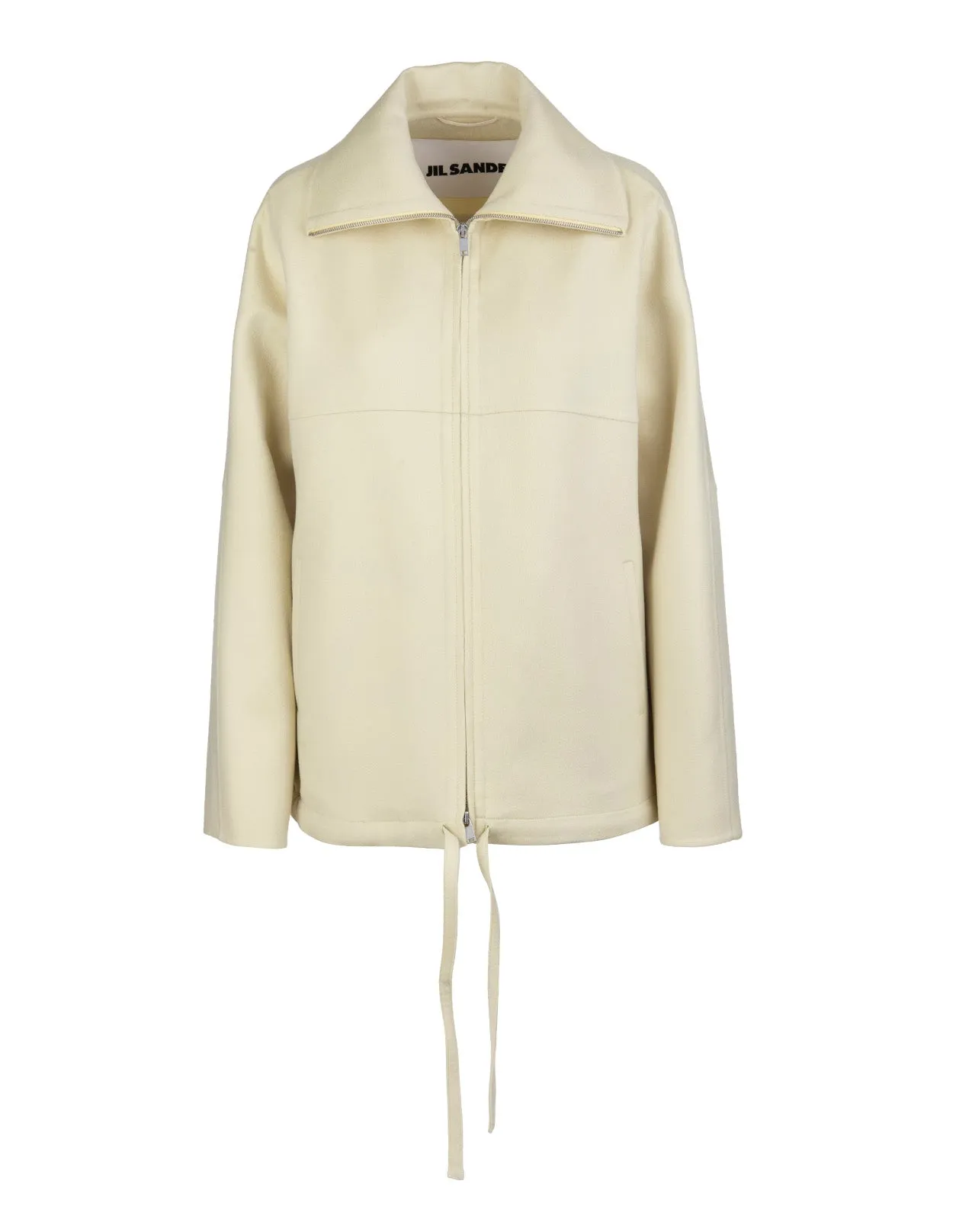 Jil Sander Shirt Collar Zipped Coat