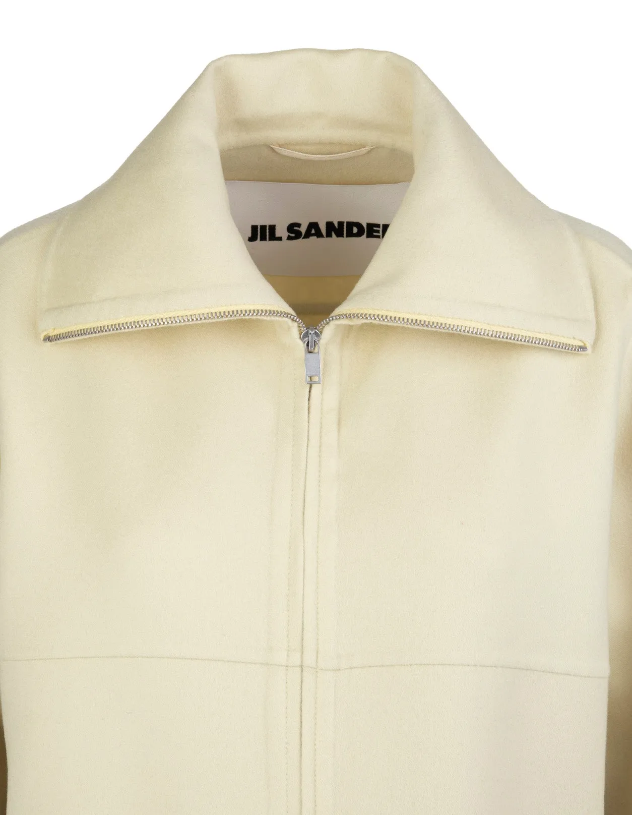 Jil Sander Shirt Collar Zipped Coat