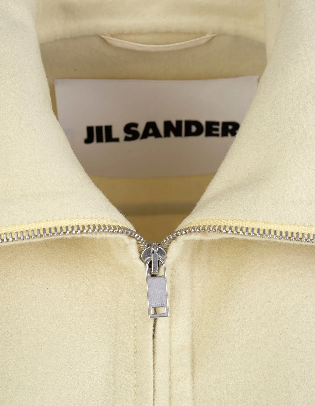 Jil Sander Shirt Collar Zipped Coat